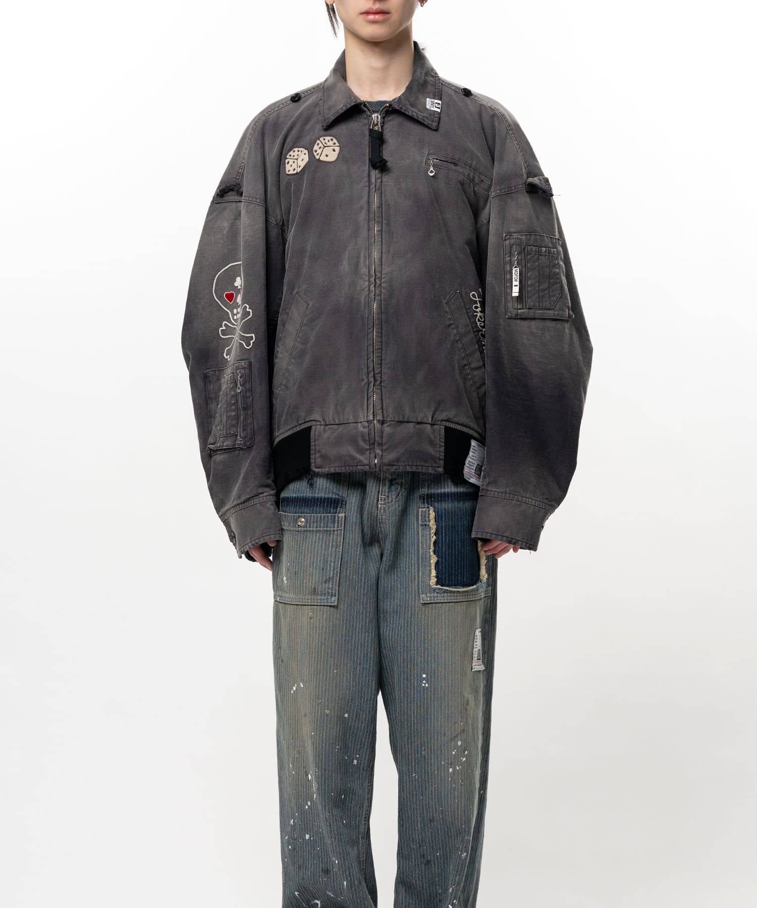 Maison MIHARA YASUHIRO/Sun Faded Like Military Jacket black 44