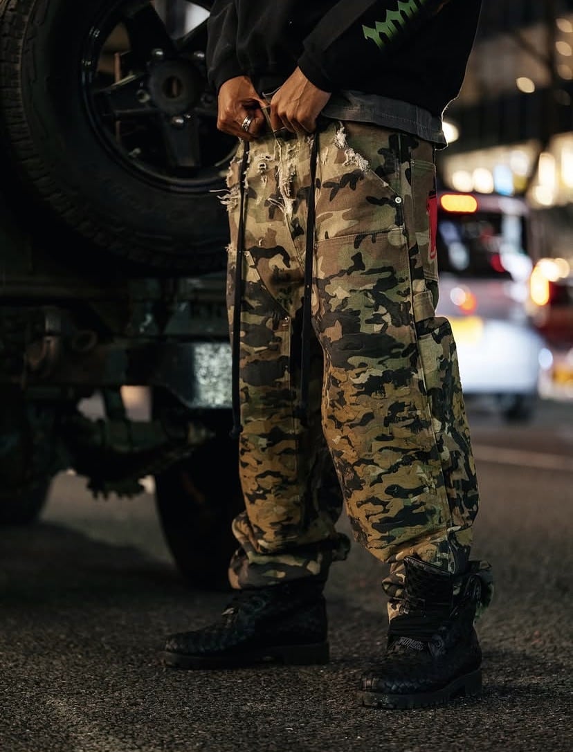 AVIREX×VANDAL 迷彩　Pt khaki L