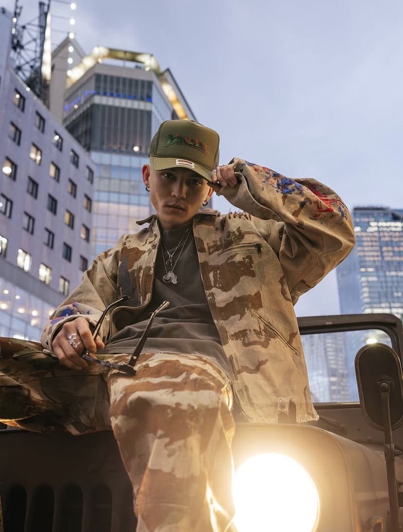 AVIREX×VANDAL 迷彩　BZ BEIGE L