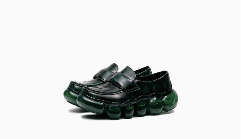 grounds/グラウンズ/JEWELRY LOAFER LEATHER/EMERALD / EMERALD EMERALD 38