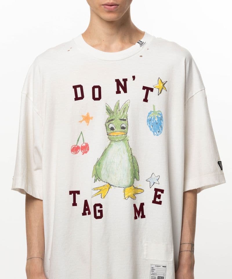 Maison MIHARA YASUHIRO/Leon Doodle Printed T-shirt white 46