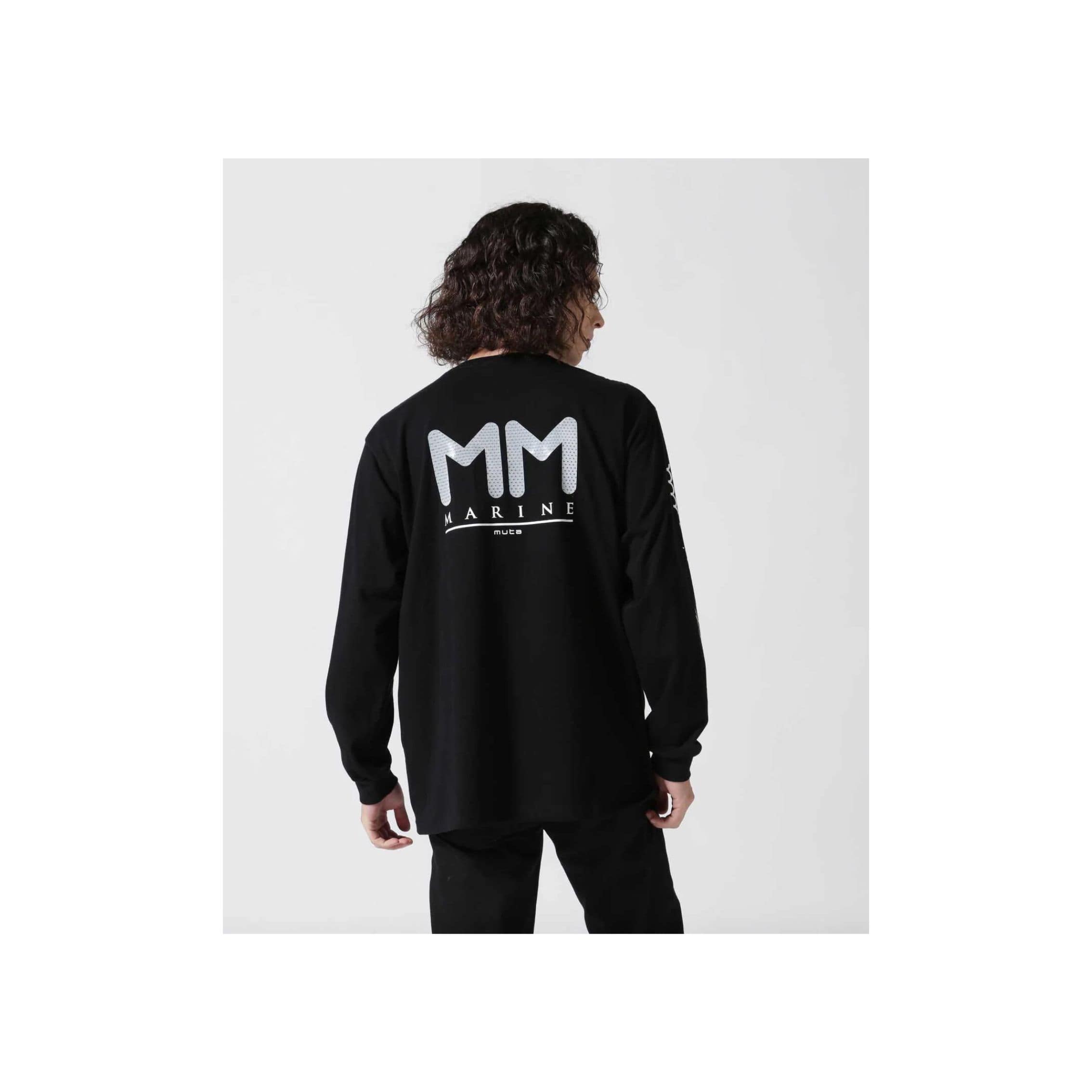muta MARINE/ムータ マリン/別注3Dバックプリント ロングスリーブTシャツ black 6