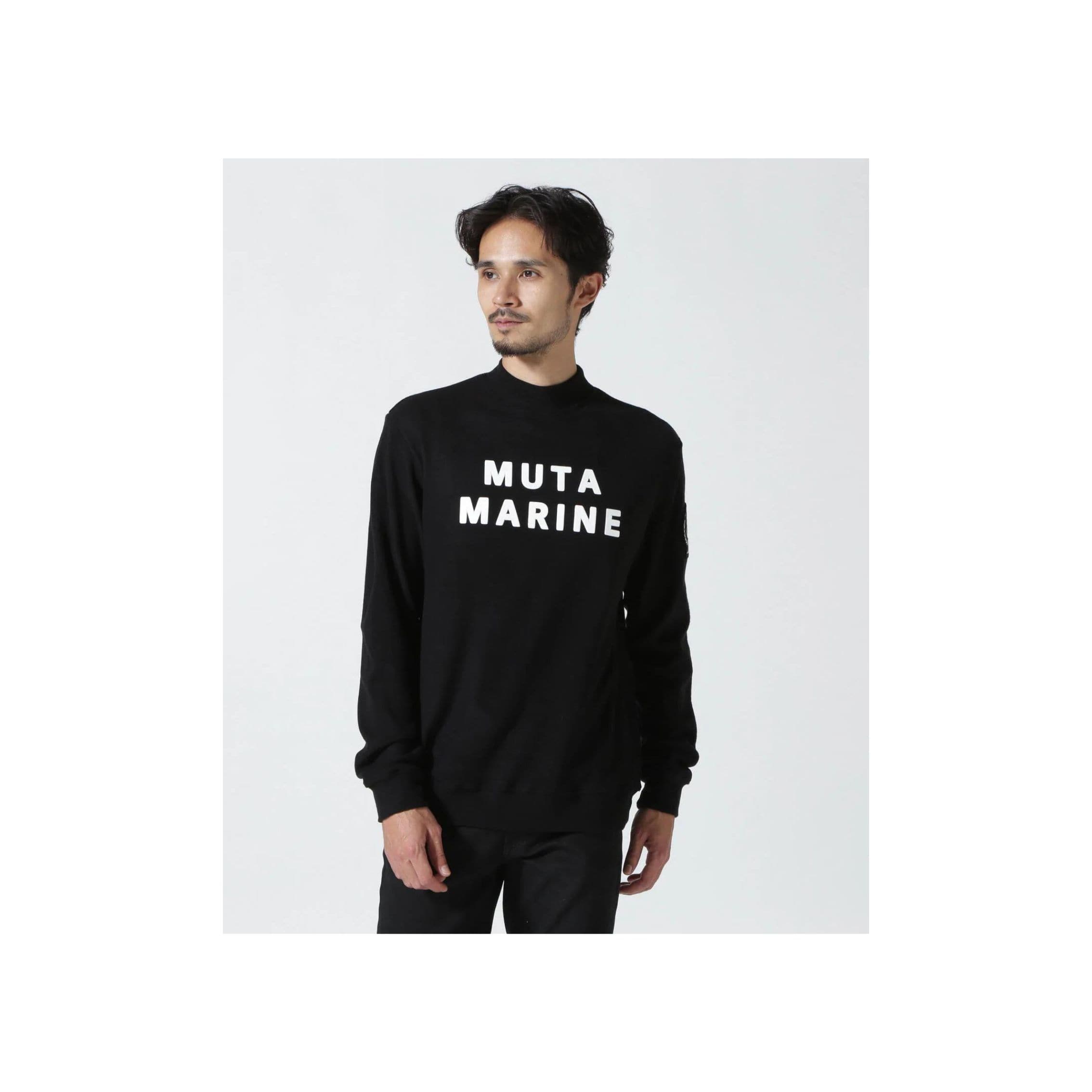 muta MARINE/ムータ マリン/ライトニット モックネックプルオーバー black 7