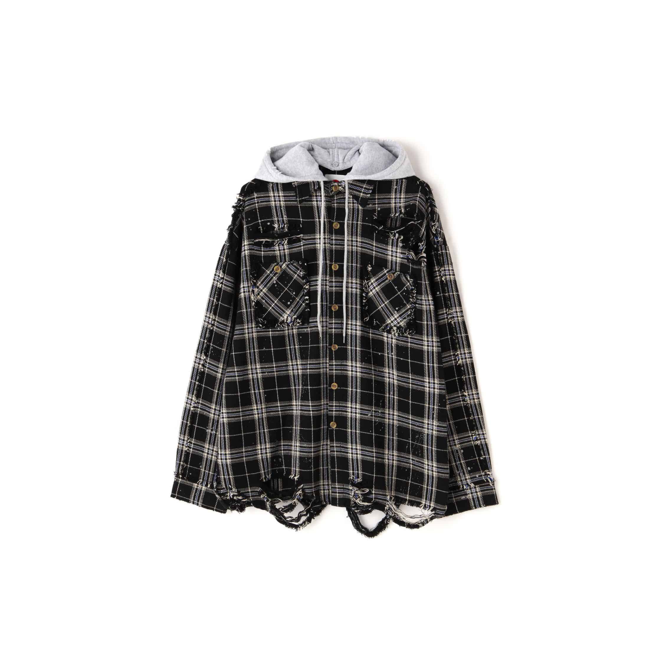 FR(13)NDS/フレンズ/Cotton Damege Shirt black F