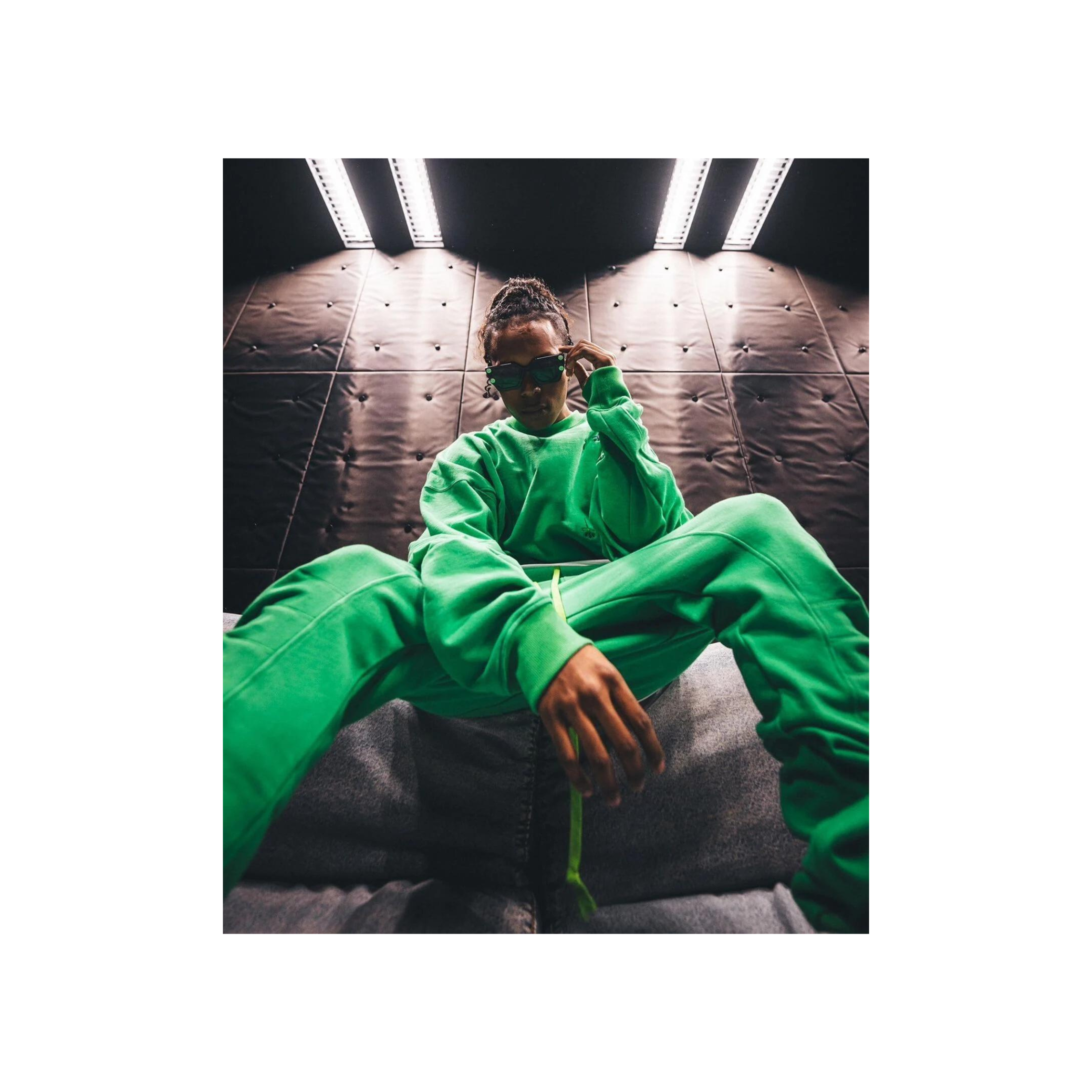 CTLS/シーティーエルエス/別注USUAL PANTS 刺繍クロス green 0