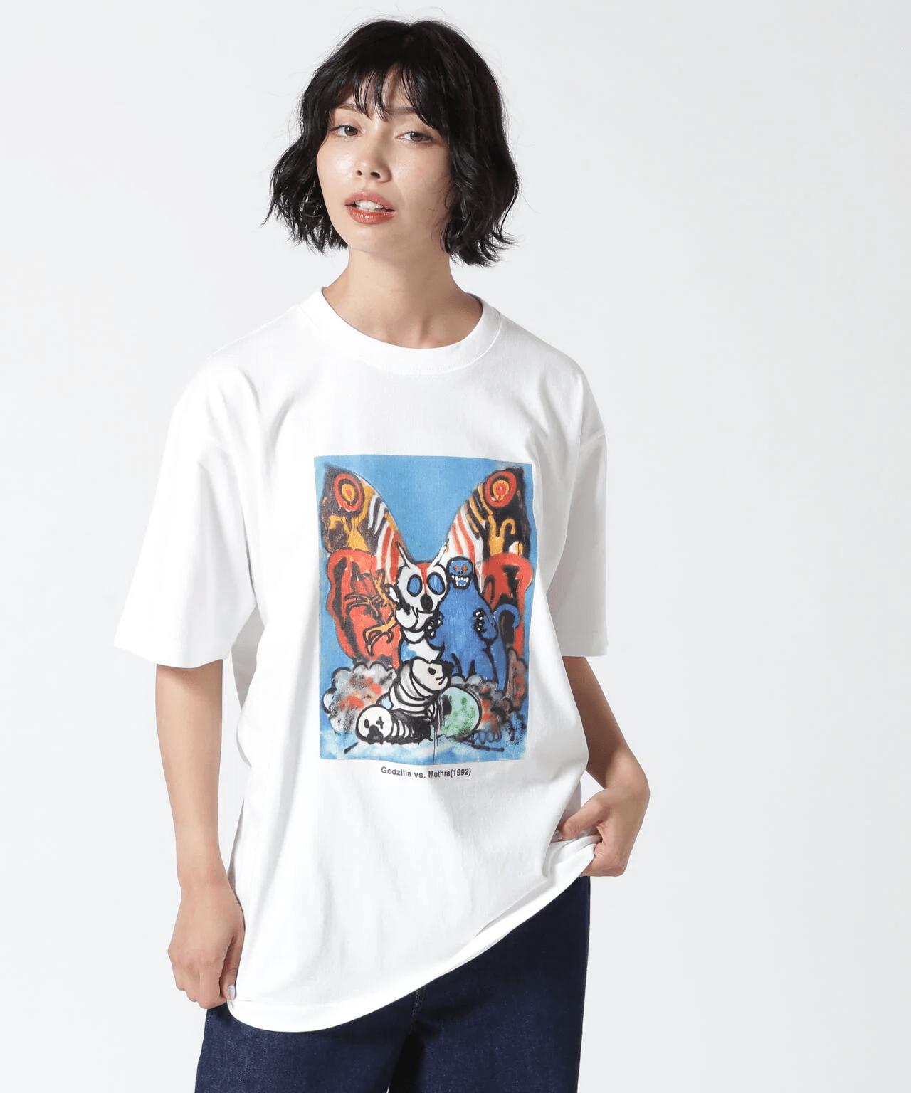 Guernika×Godzilla/ゲルニカ/GODZILLA VS. MOTHRA white M