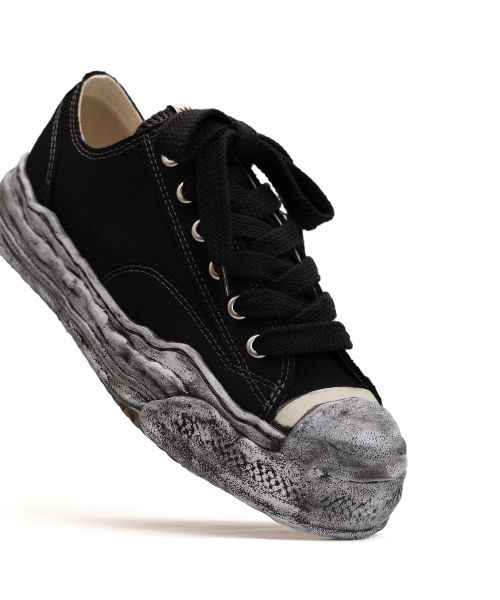 Maison MIHARA YASUHIRO/"HANK" OG Sole Garment Dyed Canvas Low-top Sneaker black 43