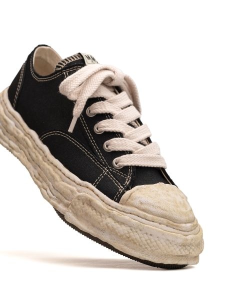 Maison MIHARA YASUHIRO/"PETERSON23" OG Sole Garment Dyed Canvas Low-top Sneaker black 43