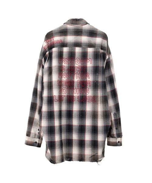 Maison MIHARA YASUHIRO/ Vintage Like Check Shirt gray 50