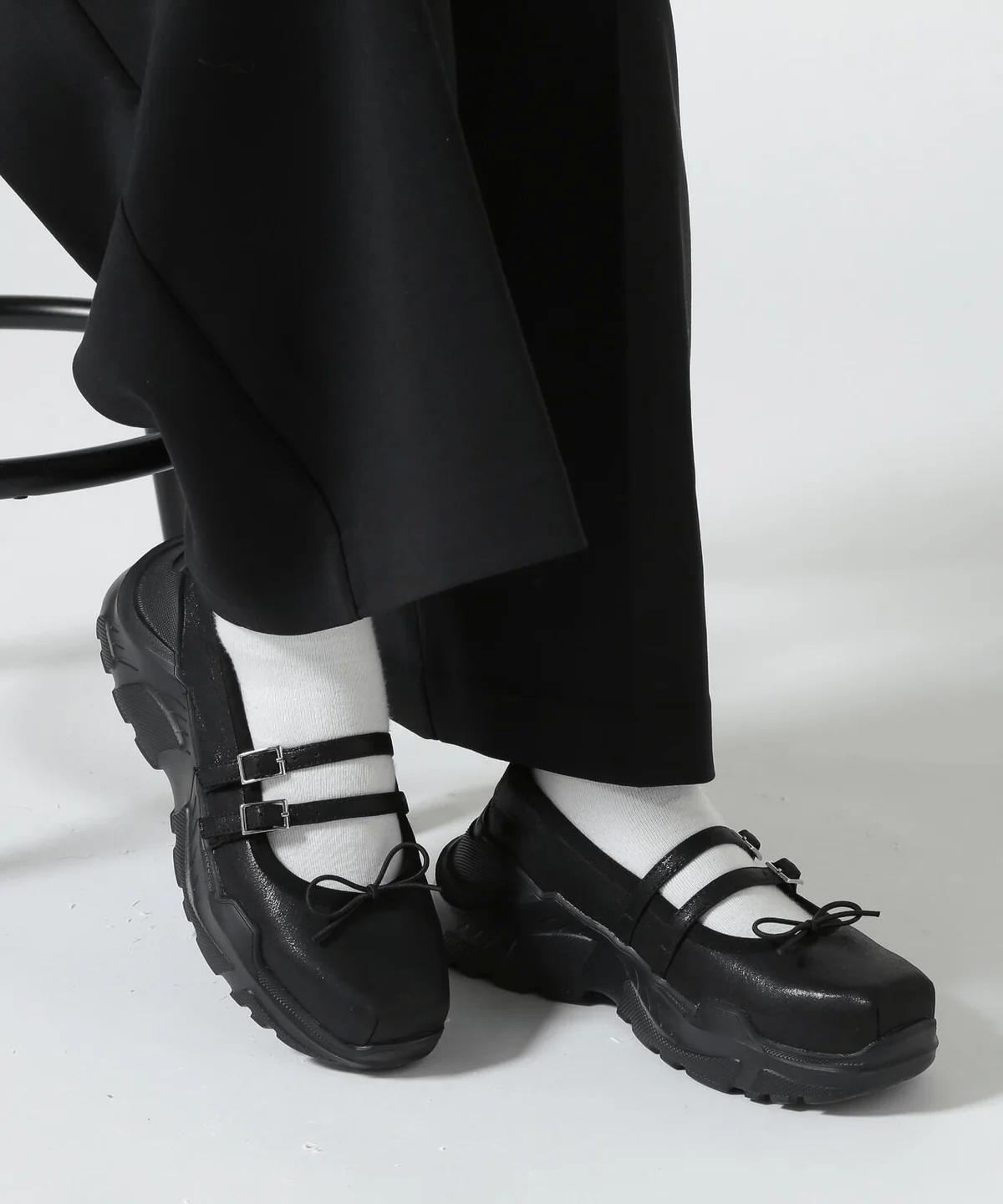 AKIKOAOKI/アキコアオキ/別注Giselle - lame black 37