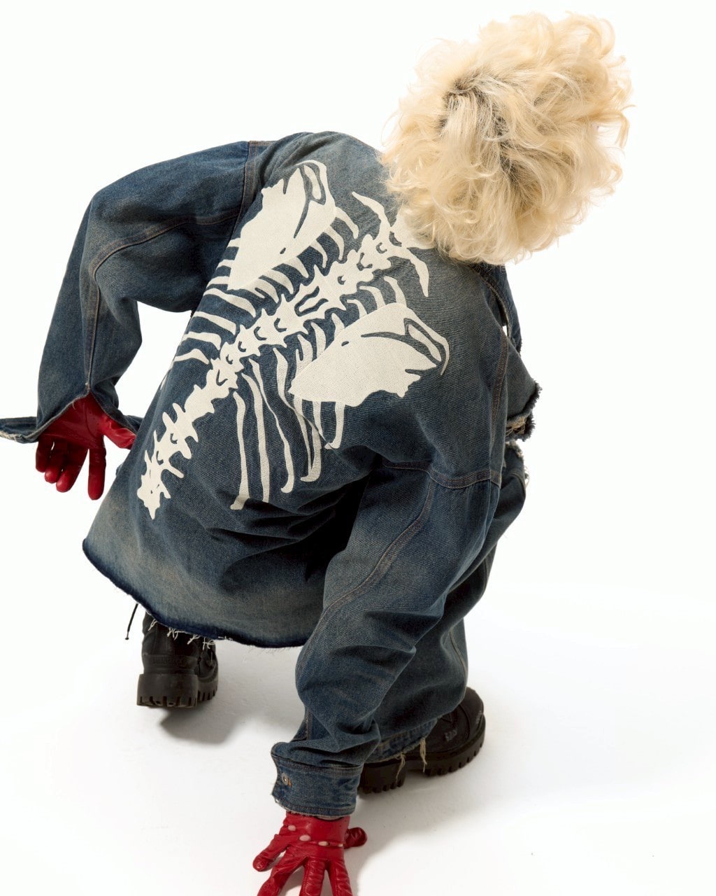 FR(13)NDS/フレンズ/Back Bone Shirt blue F