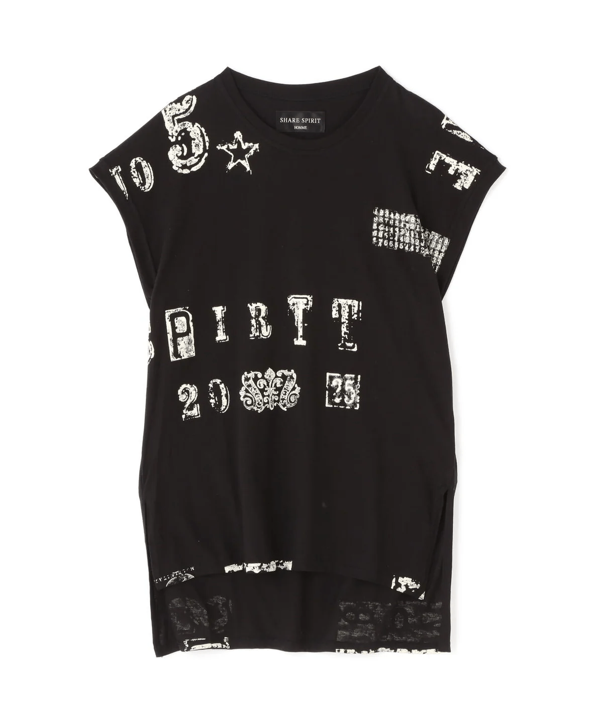 SHARE SPIRIT/シェアースピリット/LETTER TEE black M