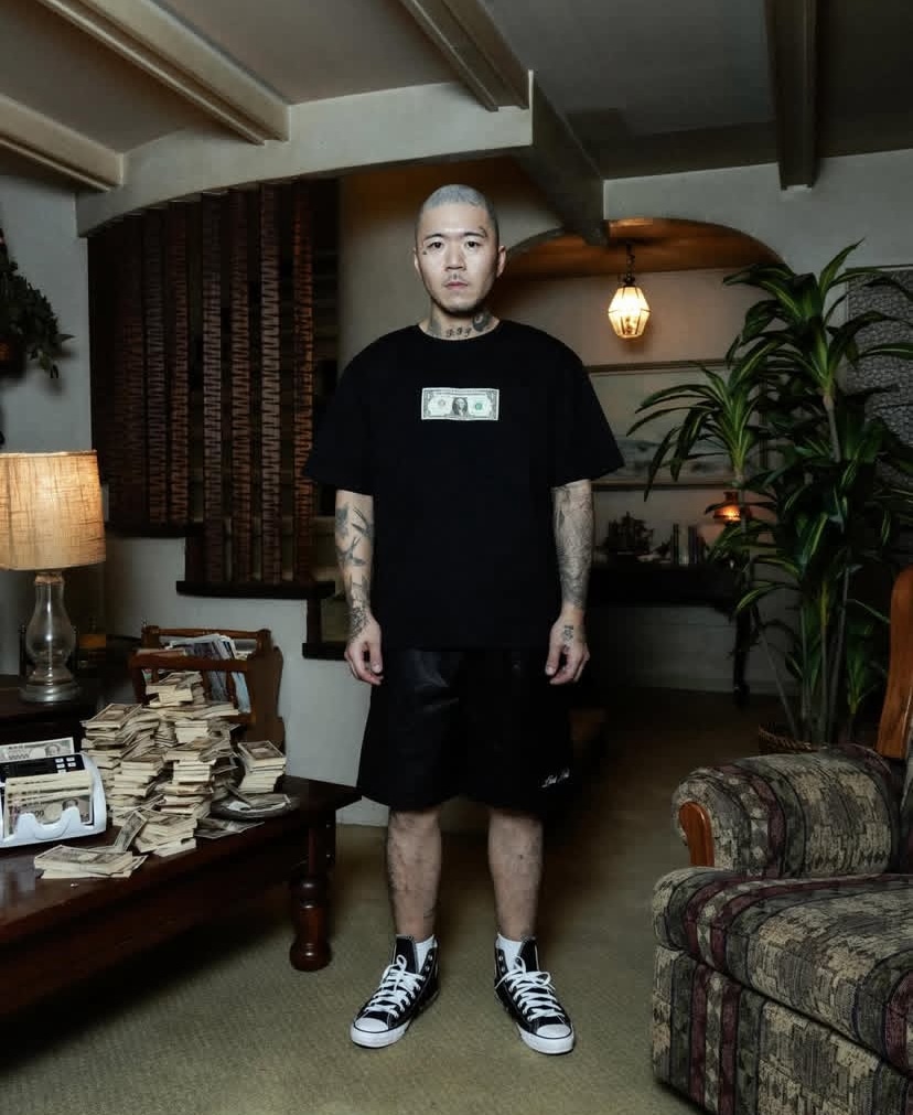 LAST NEST/One Dollar T-shirts / Black black L