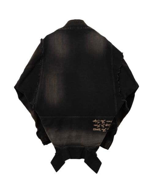 Maison MIHARA YASUHIRO/Reverse-Back Denim Jacket black 44