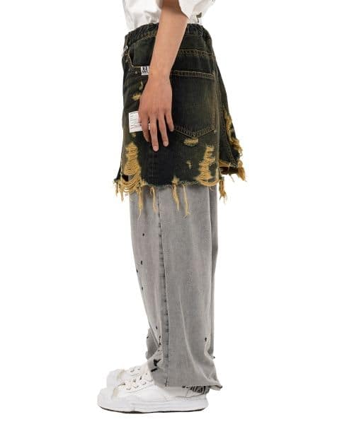 Maison MIHARA YASUHIRO/Waist Layered Denim Pants indigo 44