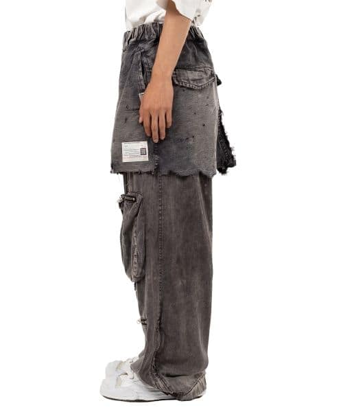 Maison MIHARA YASUHIRO/Waist Layered Flight Pants black 46