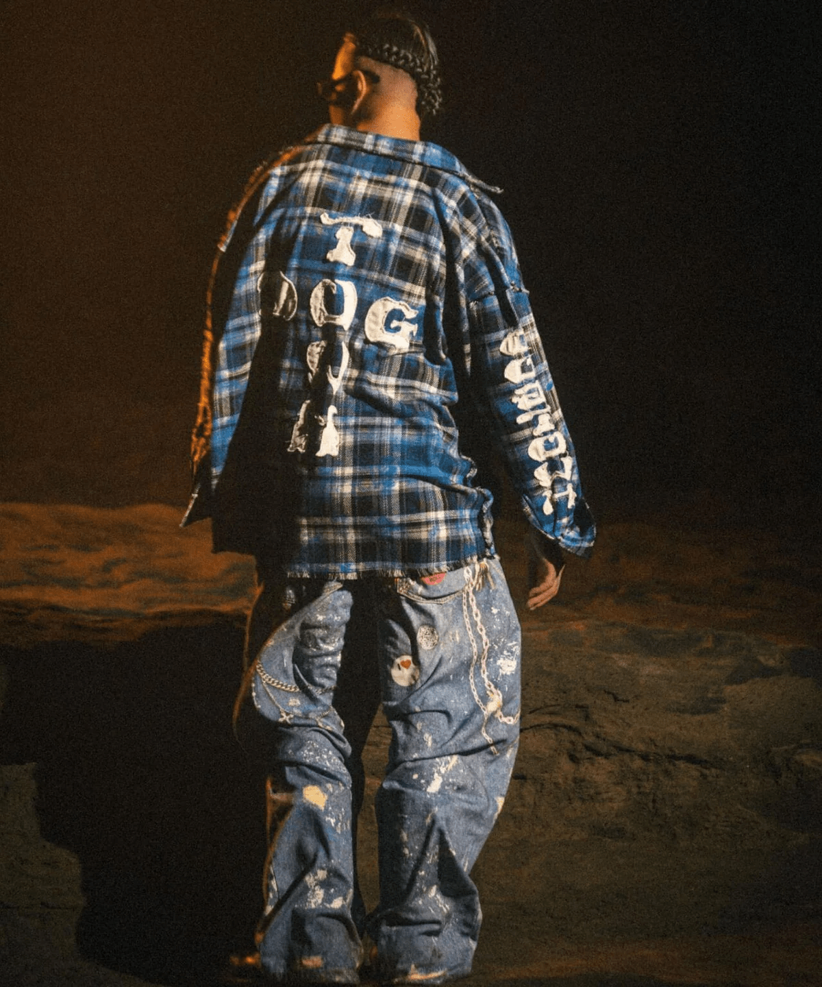 FR(13)NDS/フレンズ/DOGTOWN コラボチェックシャツ blue M