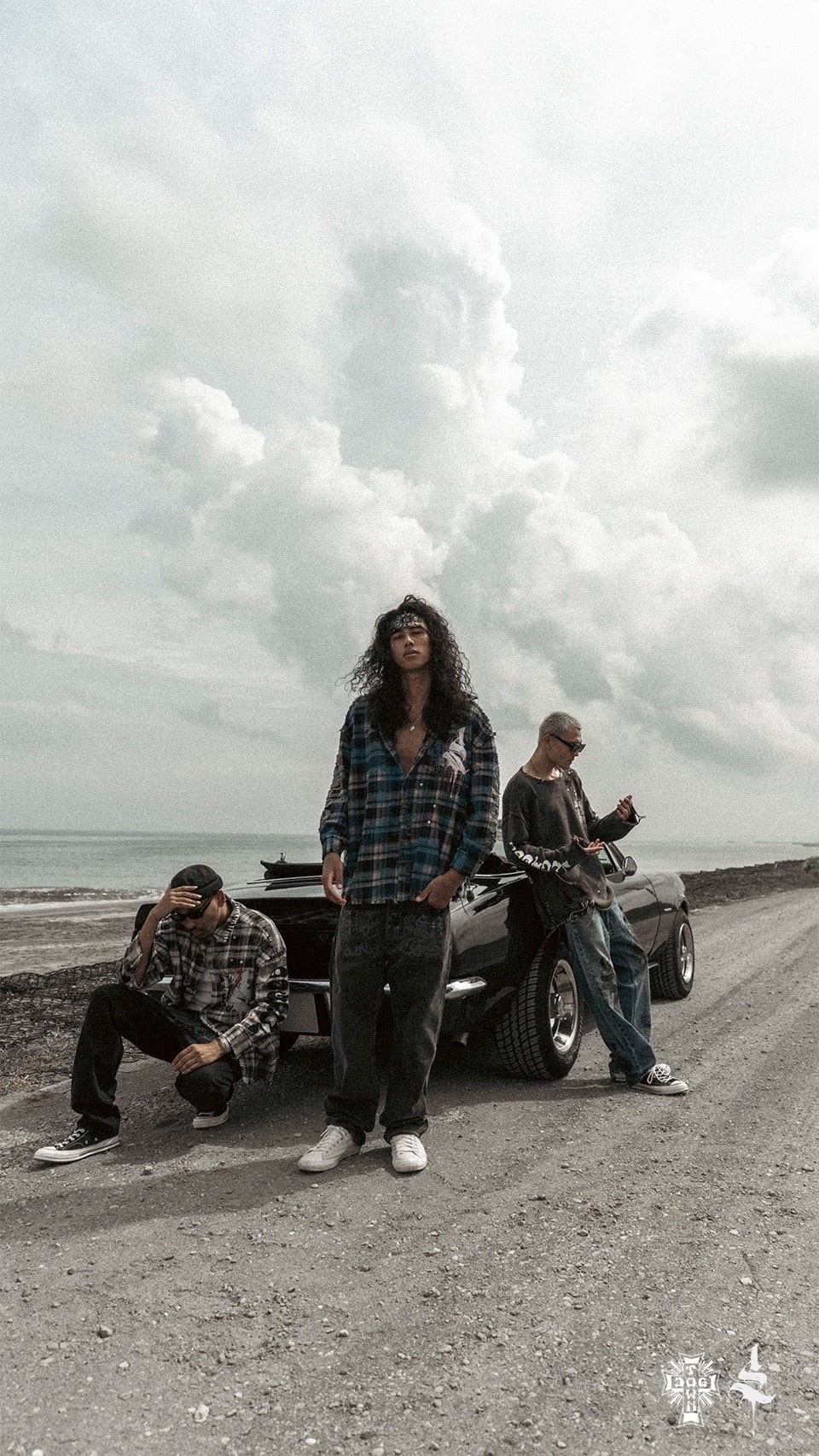 FR(13)NDS/フレンズ/DOGTOWN SHIRT×V.F.O(M blue)｜ ROYAL FLASH