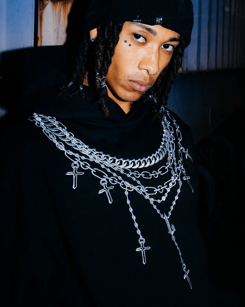 LAST NEST/Necklace Hoodie / Black(M black)｜ ROYAL FLASH｜名古屋