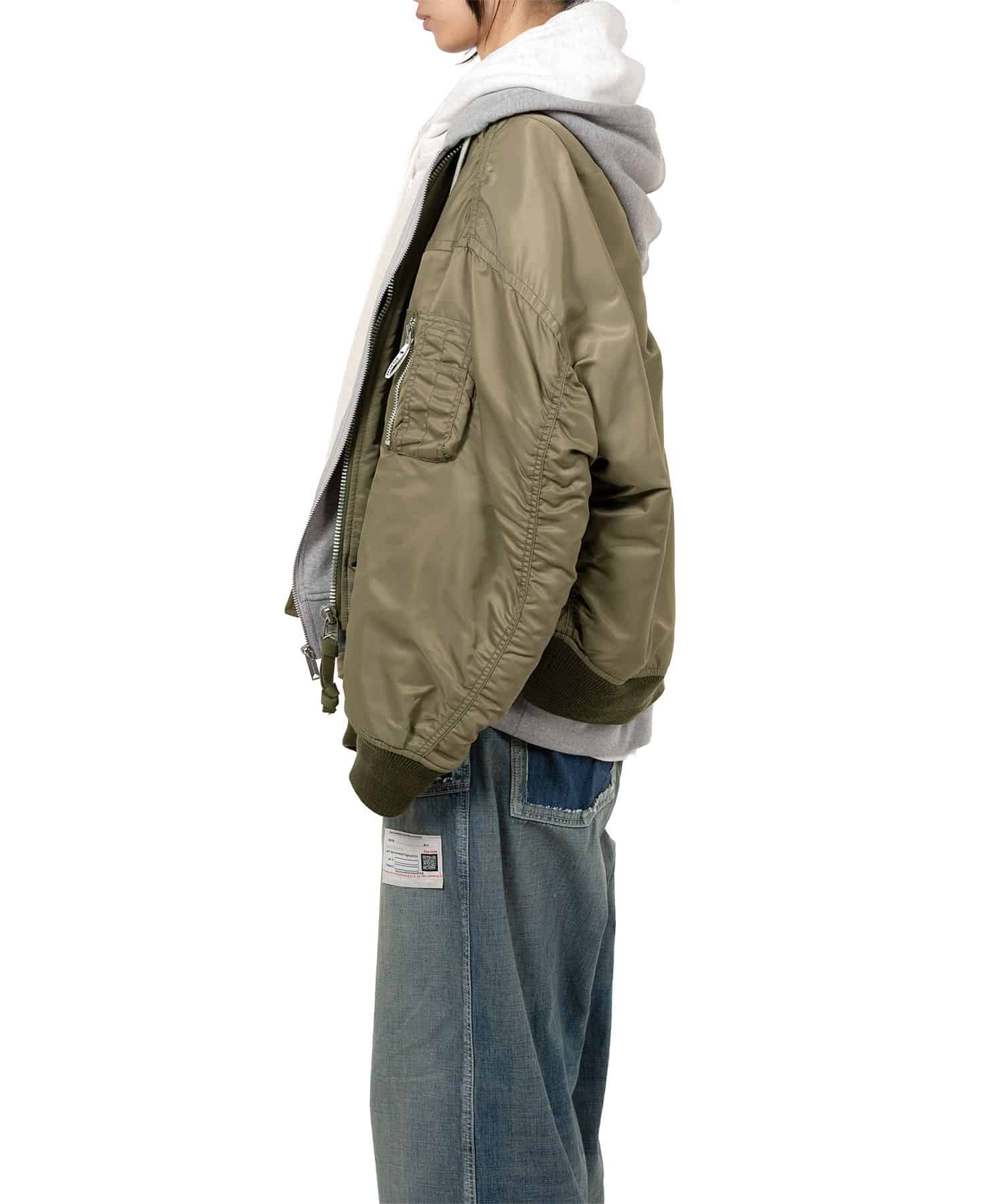 Maison MIHARA YASUHIRO/Triple Layered Flight Jacket khaki 36