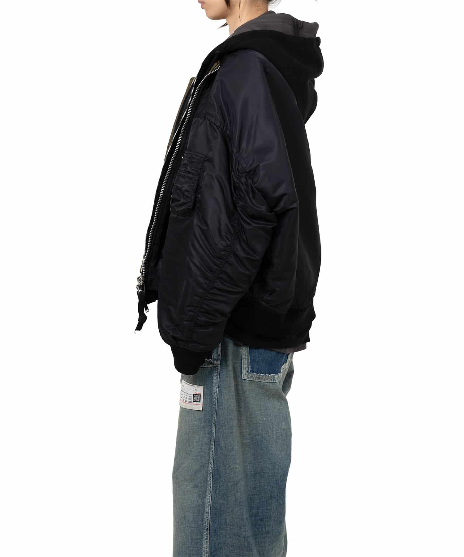 Maison MIHARA YASUHIRO/Triple Layered Flight Jacket black 36