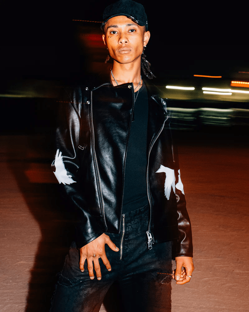 LAST NEST/Dove Riders Jacket / Black black M