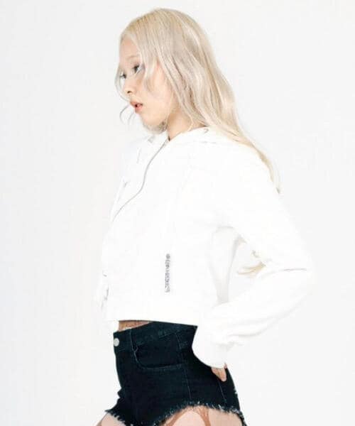 MITSUKI/ミツキ/WAVE ZIP PARKA white F