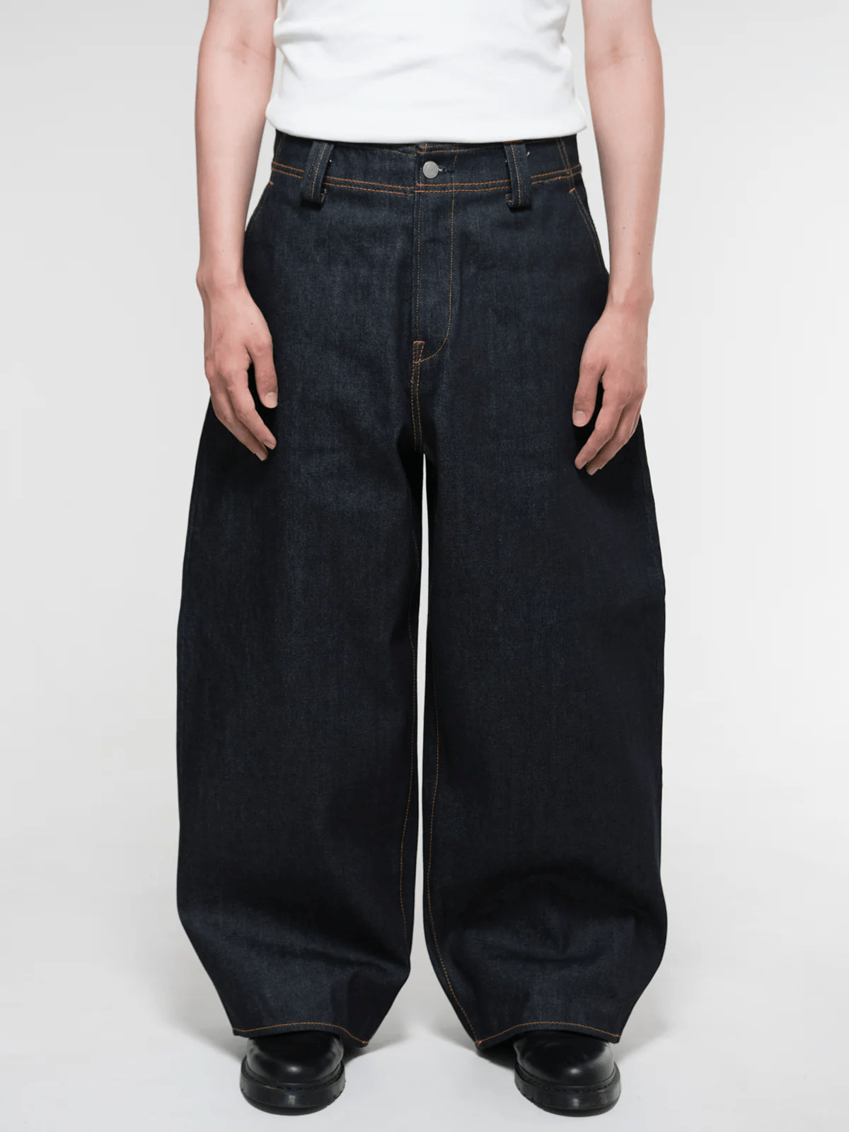 Bante/Japanese Selvedge Curved-Leg Jeans - Indigo blue 1