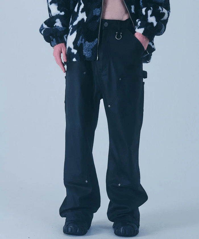 FR(13)NDS/フレンズ/コーティングダブルニーパンツ(M black)｜ ROYAL