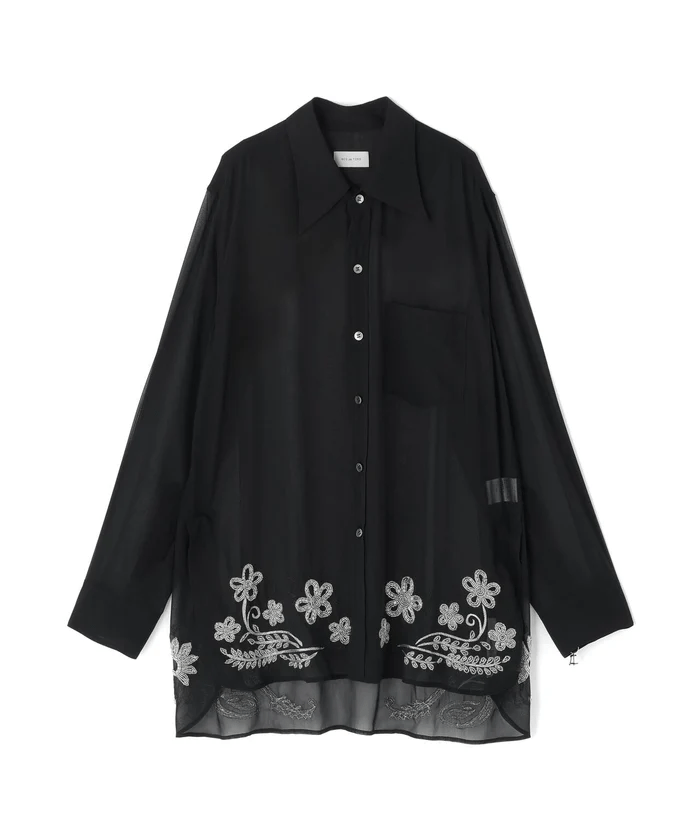 BED j.w. FORD/ベッドフォード/wink/別注シアーシャツ black 0