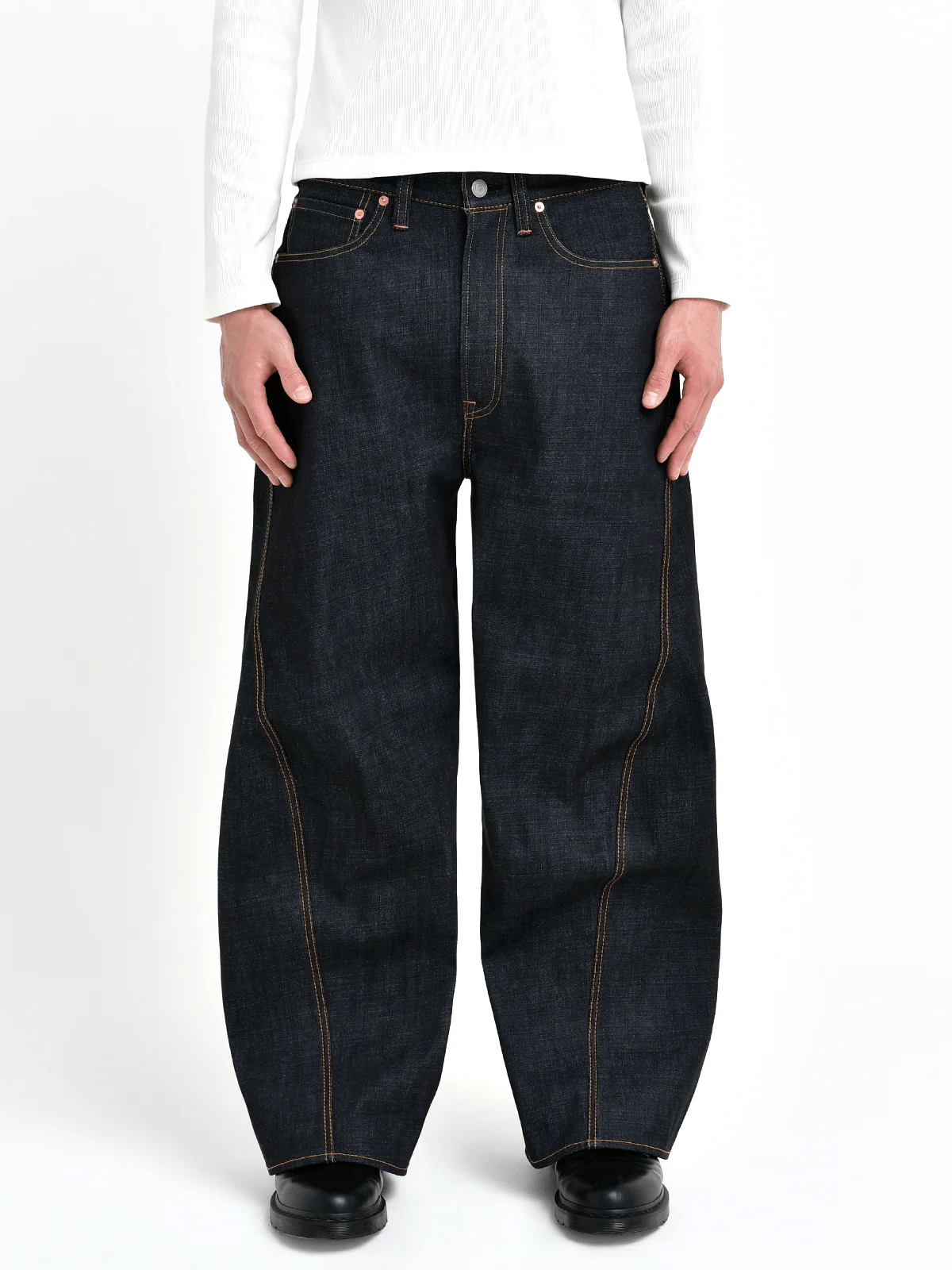 Bante/Japanese 3D Wide-Leg Jeans - Indigo indigo 3