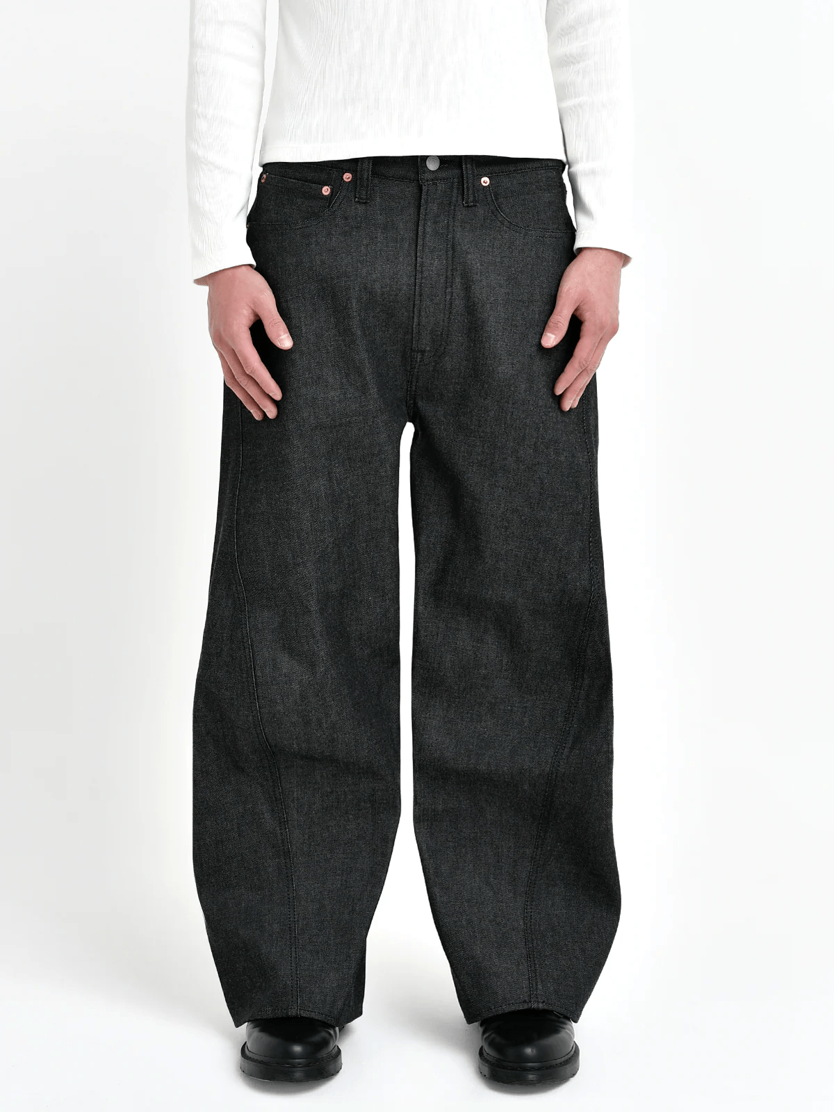 Bante/Japanese 3D Wide-Leg Jeans - black black 2