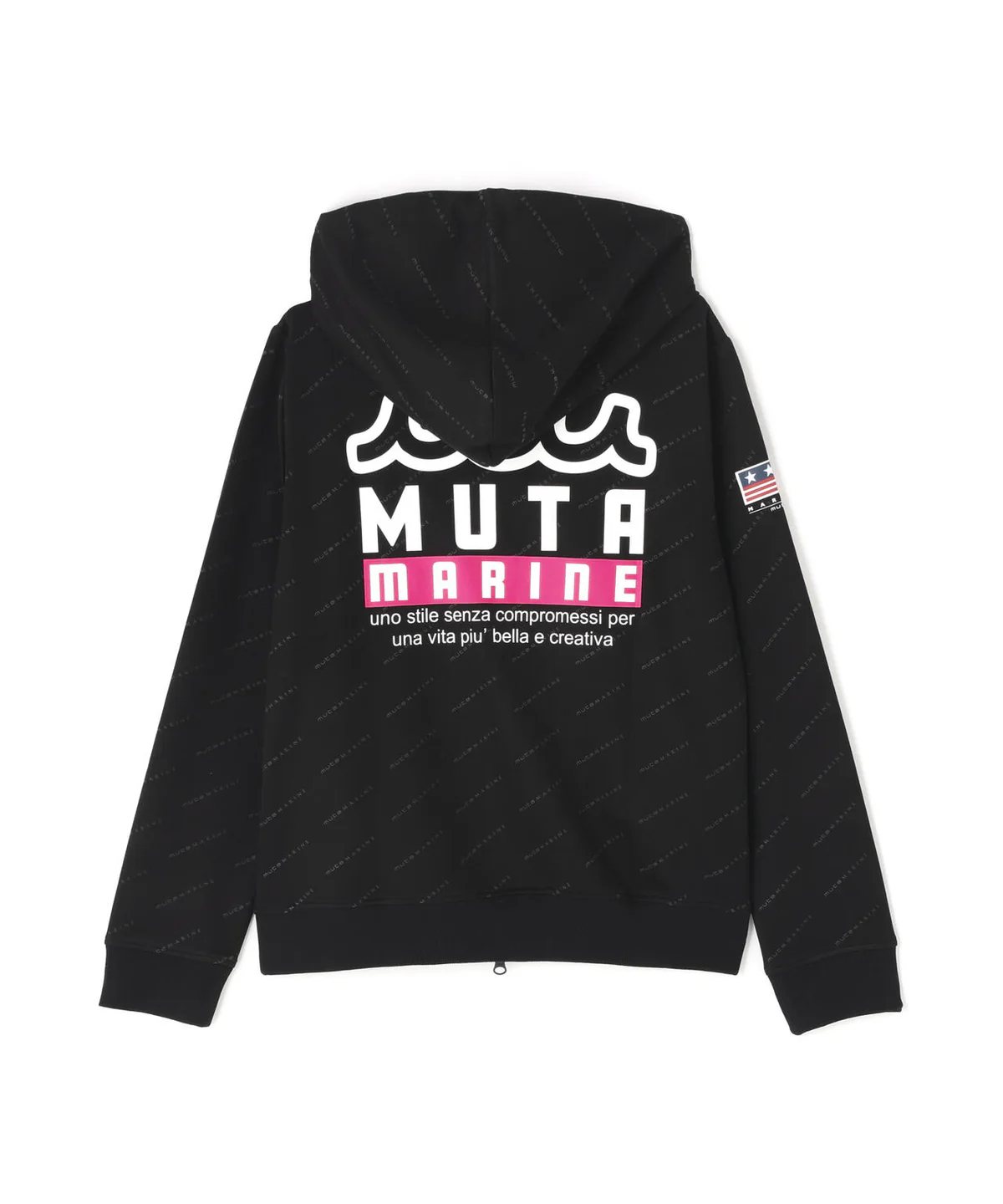 muta MARINE/ムータマリン/SET-UP ZIP HOODIE black S