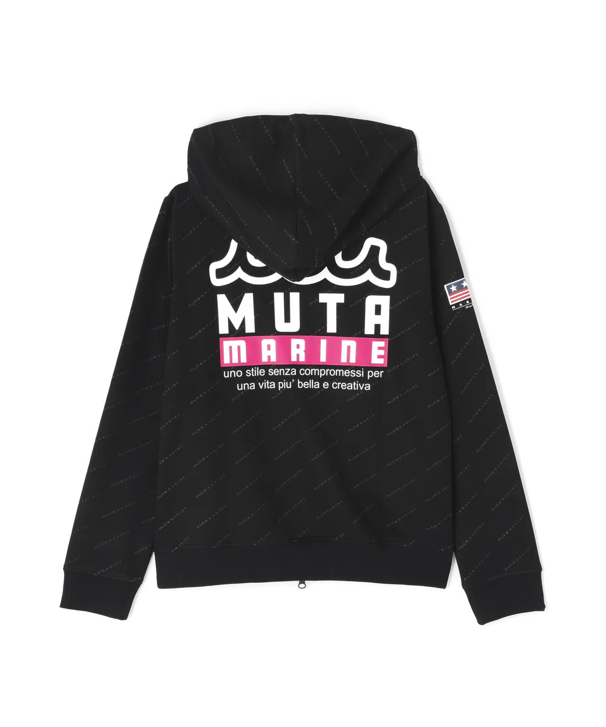 muta MARINE/ムータマリン/SET-UP ZIP HOODIE black M
