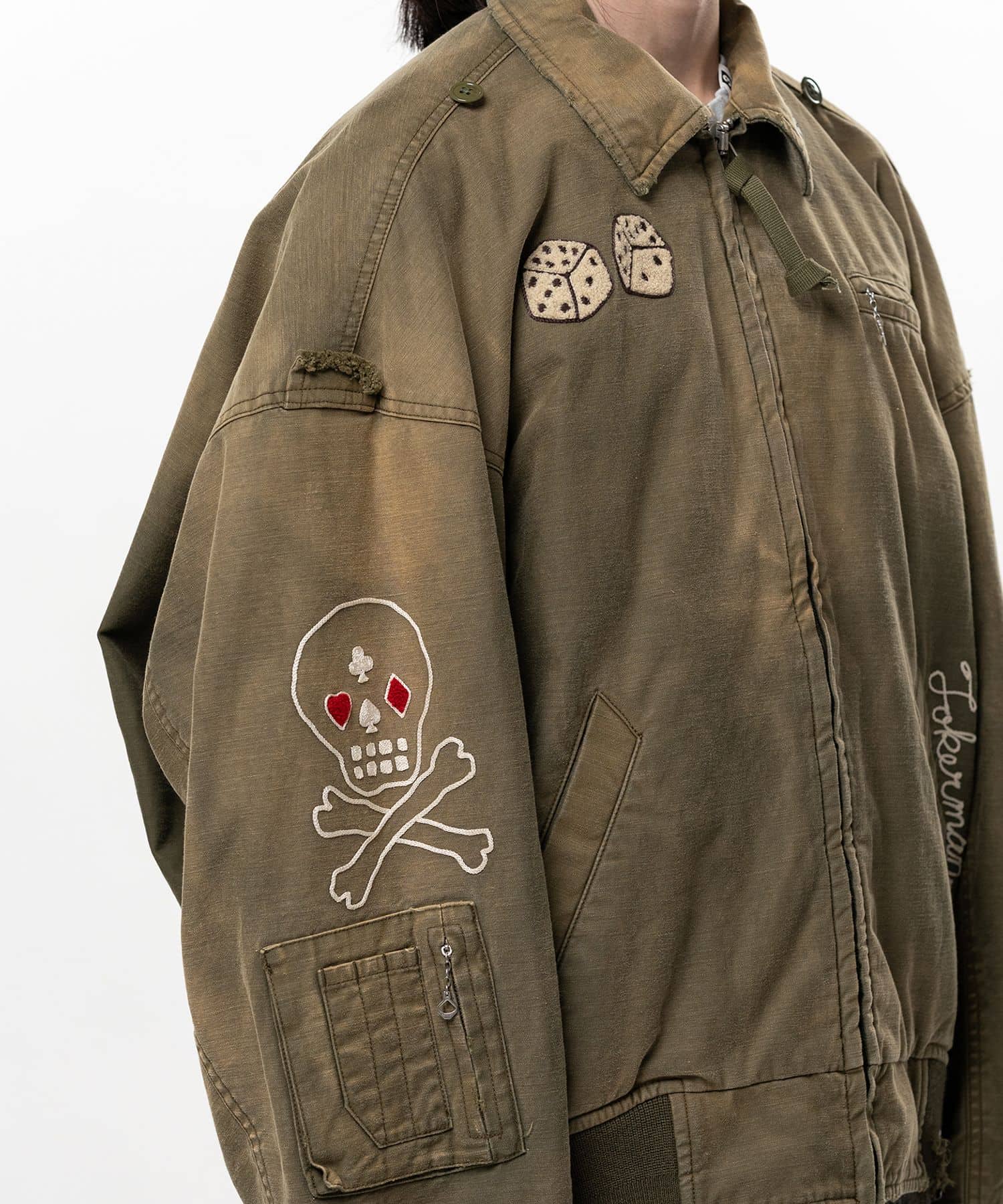 Maison MIHARA YASUHIRO/Sun Faded Like Military Jacket khaki 44