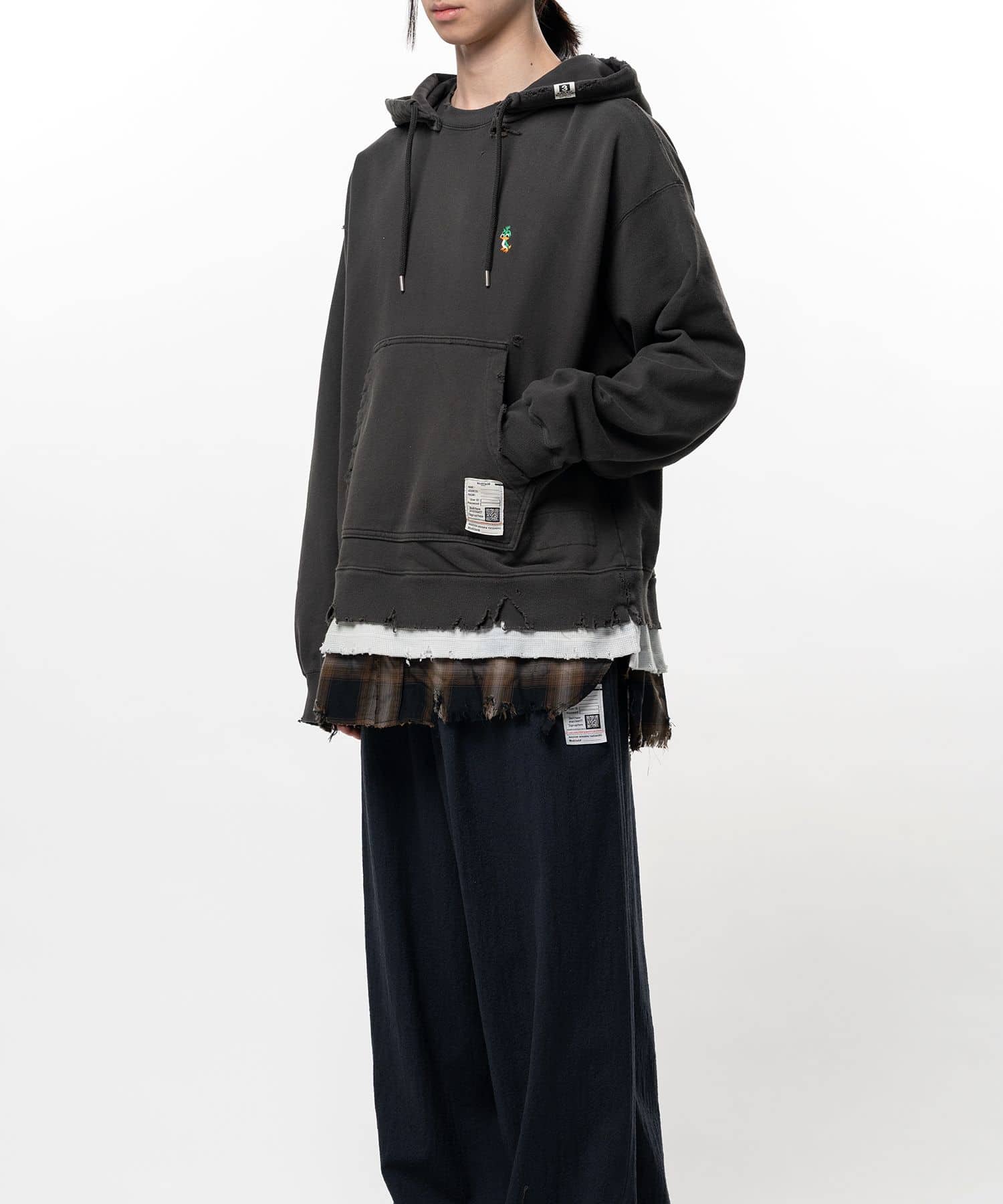 Maison MIHARA YASUHIRO/Triple Layered Hoodie black 46
