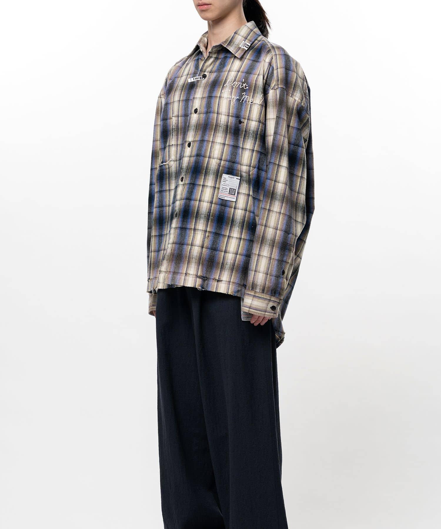 Maison MIHARA YASUHIRO/Vintage Like Check Shirt BEIGE 48