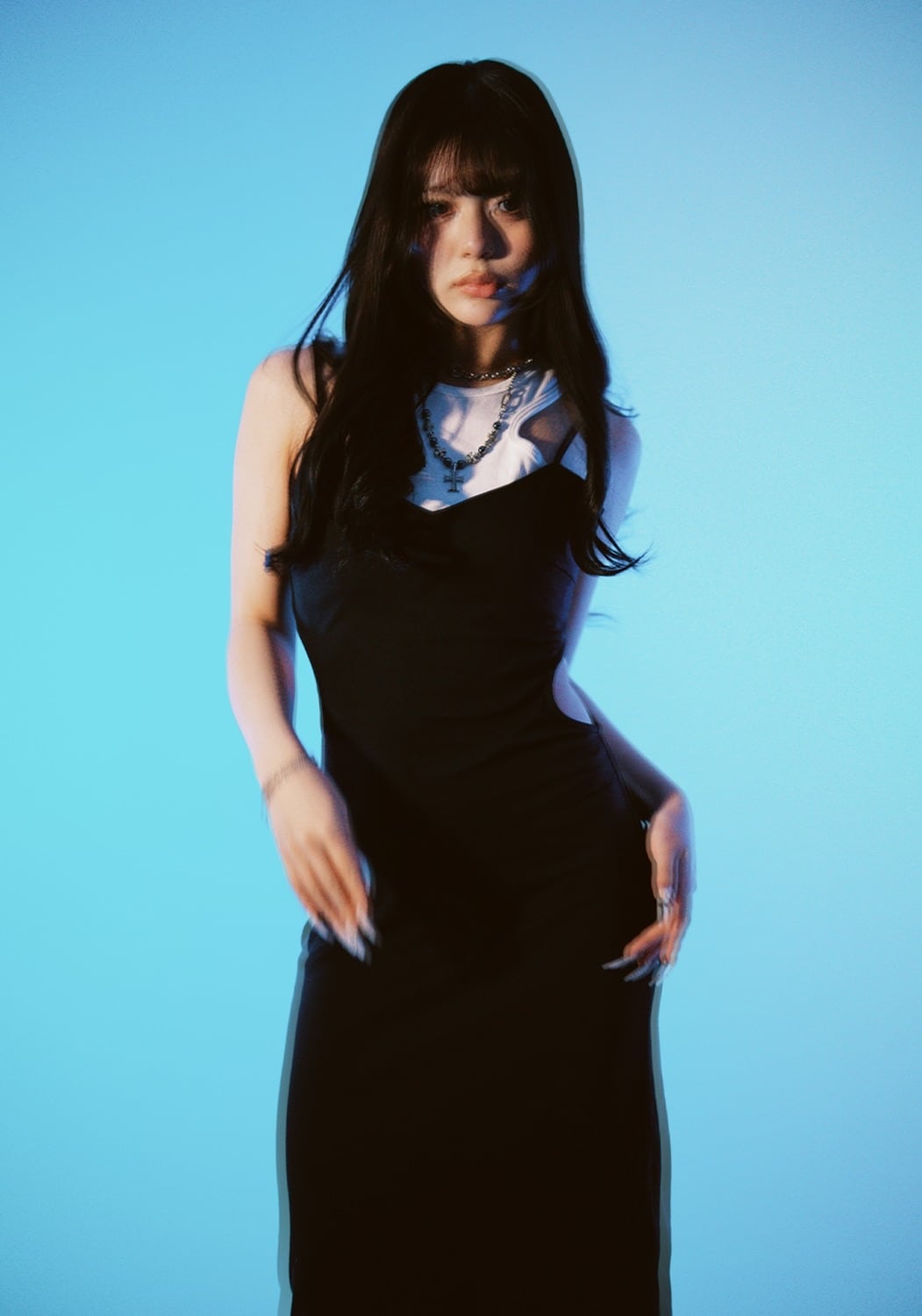 MITSUKI/Docking Cutout Dress white M