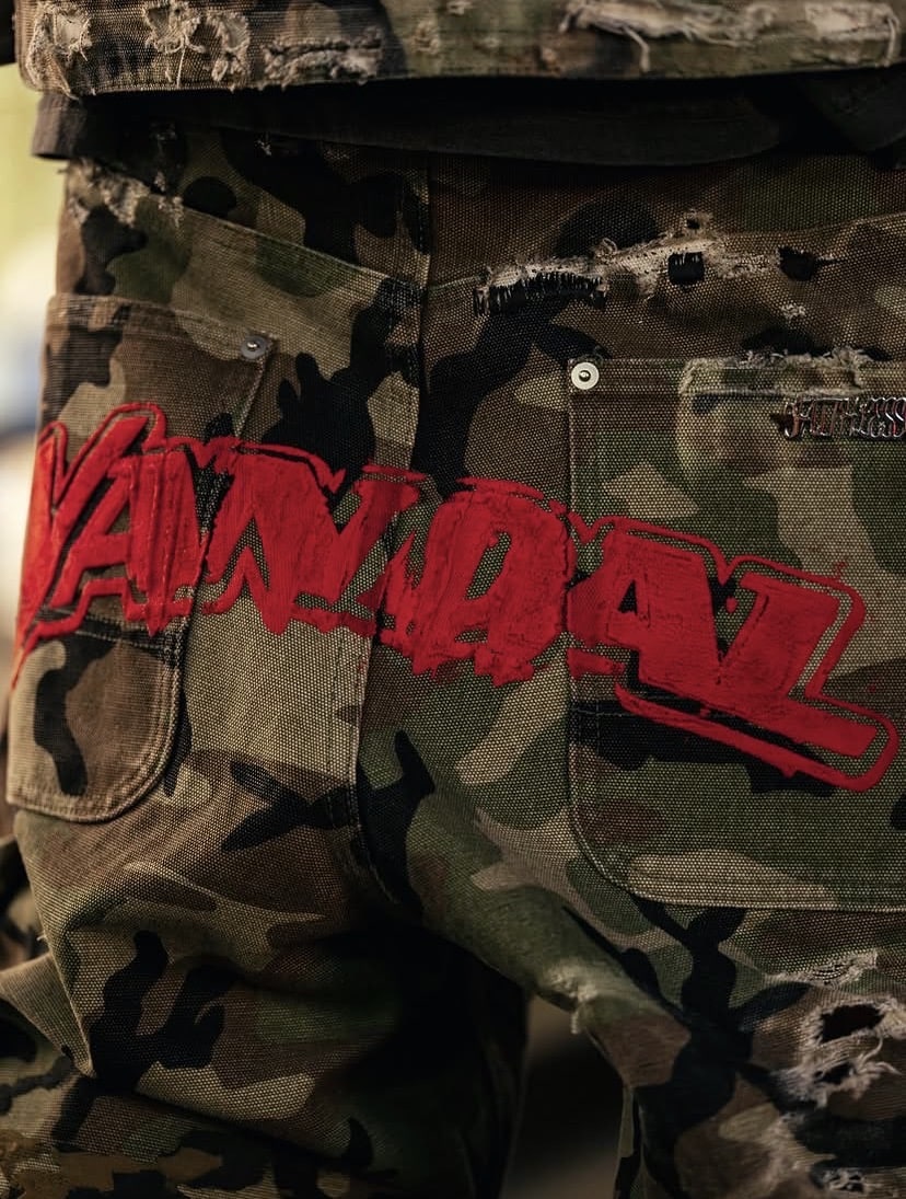 AVIREX×VANDAL 迷彩　Pt khaki L
