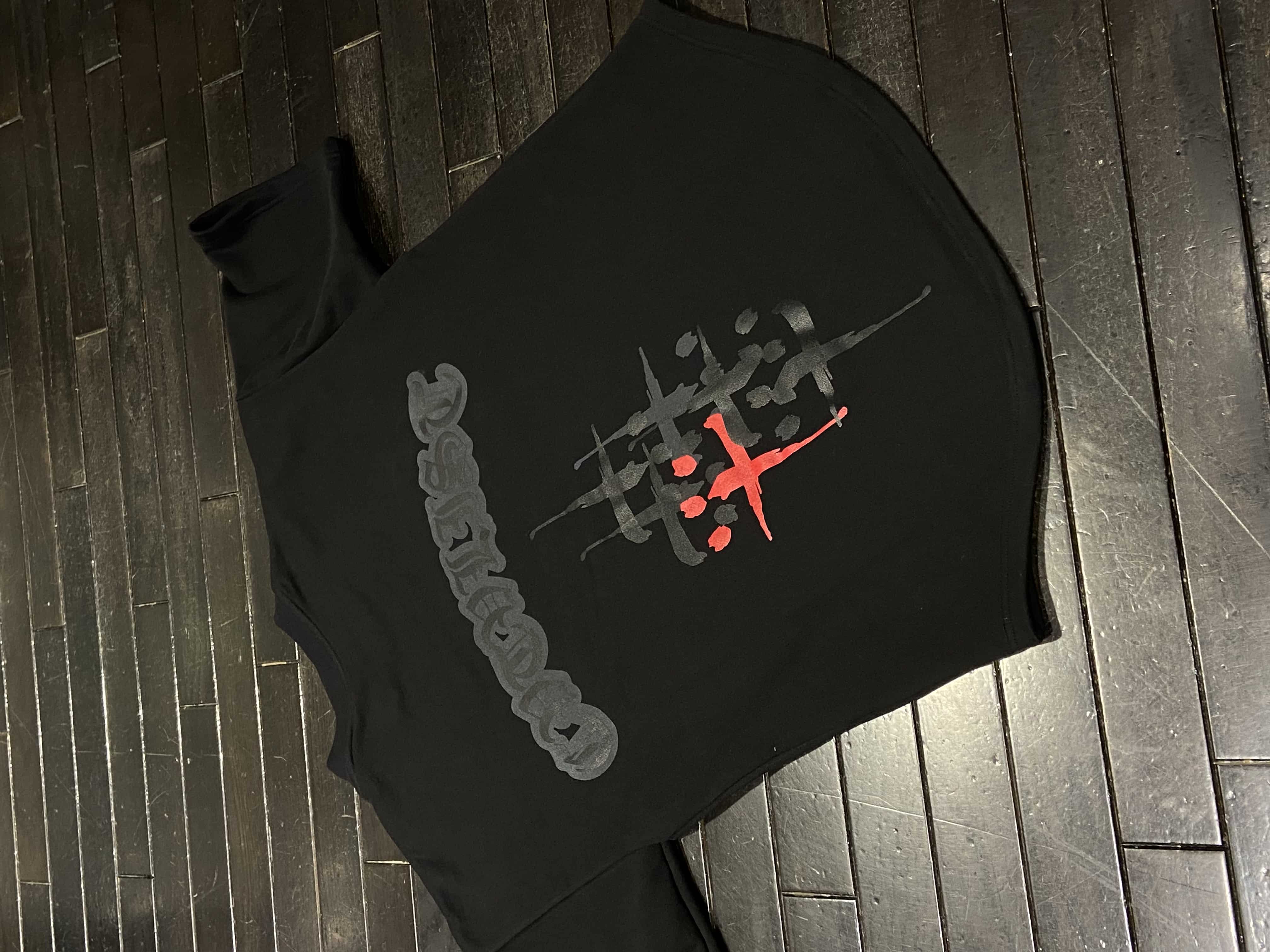 CVTVLIST/カタリスト/multi cross usual tee black XXL