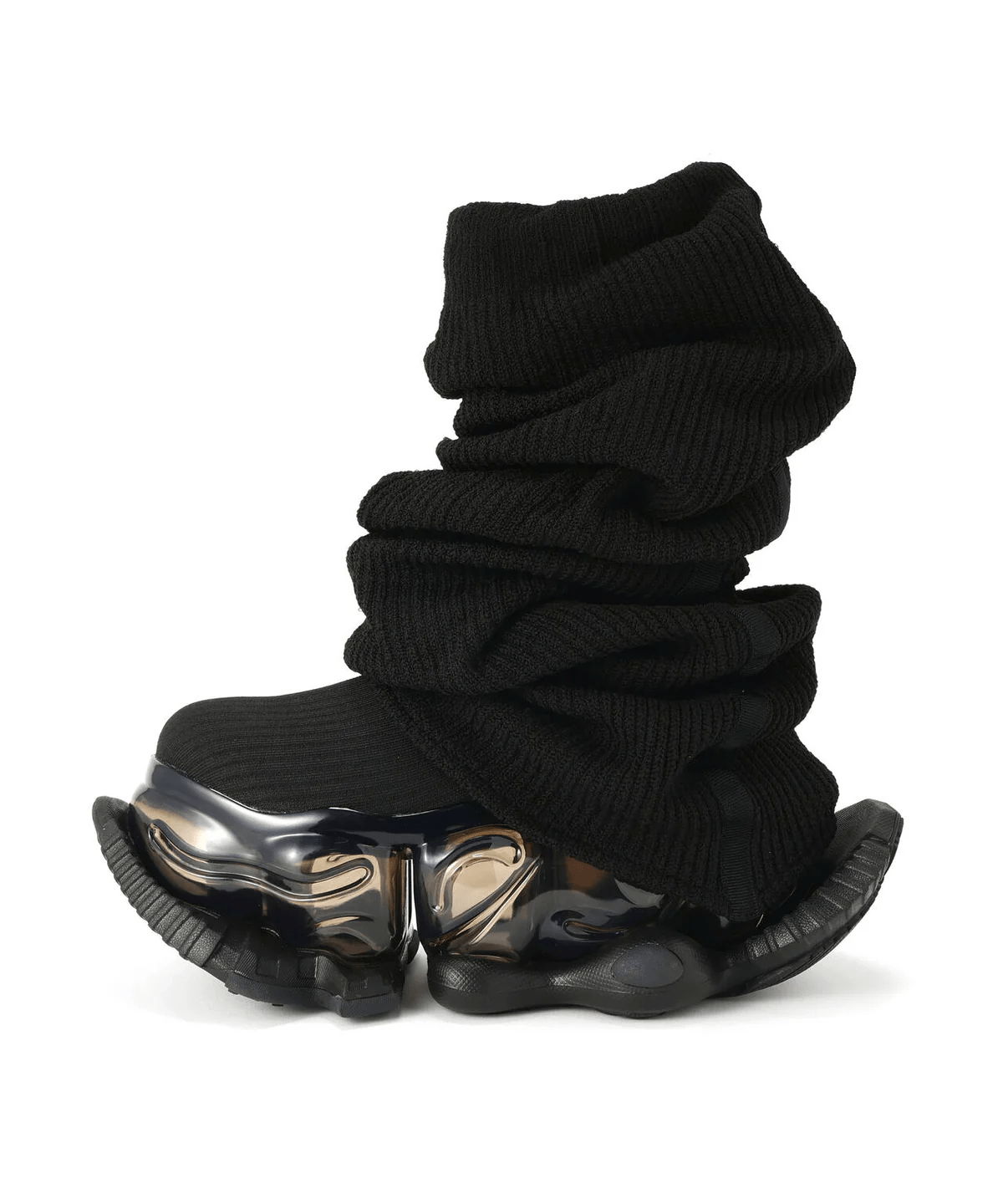 grounds/グラウンズ/SKYSCRAPER FALCON LOOSE SOCKS black 37