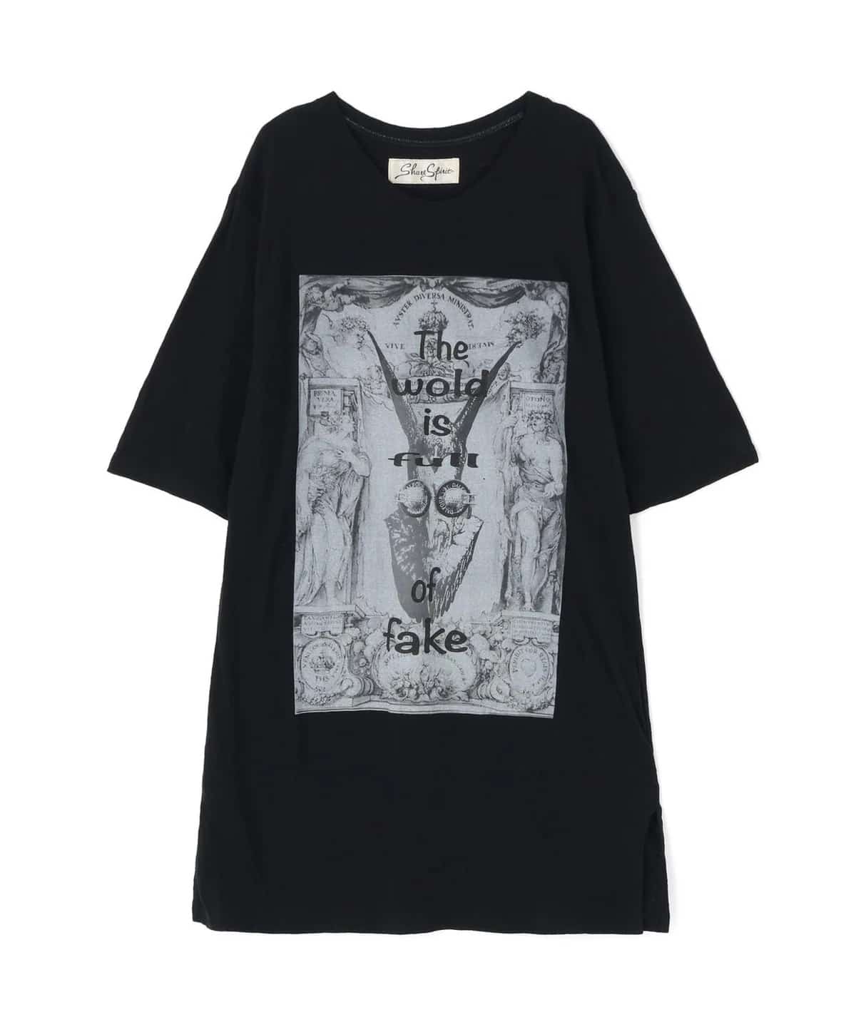 SHARE SPIRIT/シェアースピリット/Fake Satan Tee black M