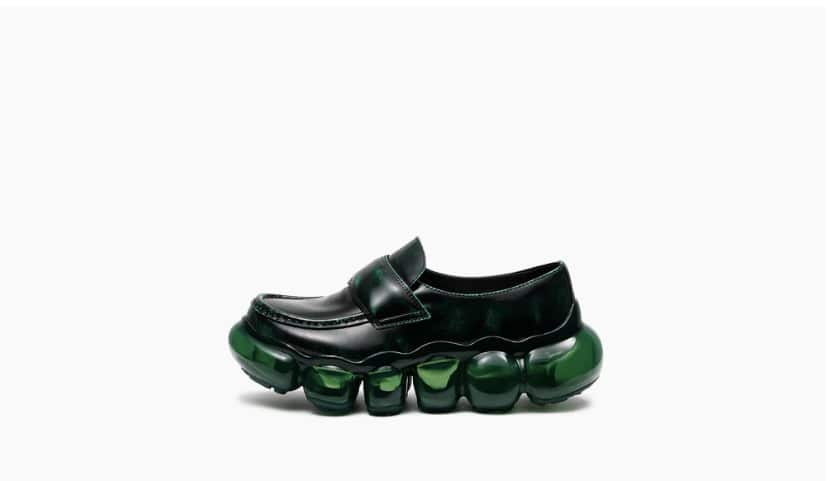 grounds/グラウンズ/JEWELRY LOAFER LEATHER/EMERALD / EMERALD EMERALD 38
