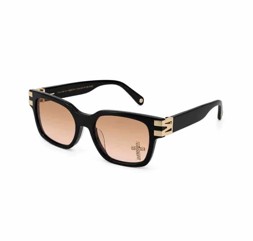 MOSEYEC/SHIFT FRAME GLASS-GOLD- GOLD F