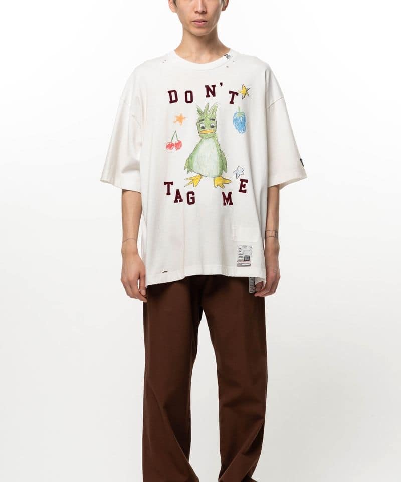 Maison MIHARA YASUHIRO/Leon Doodle Printed T-shirt white 46