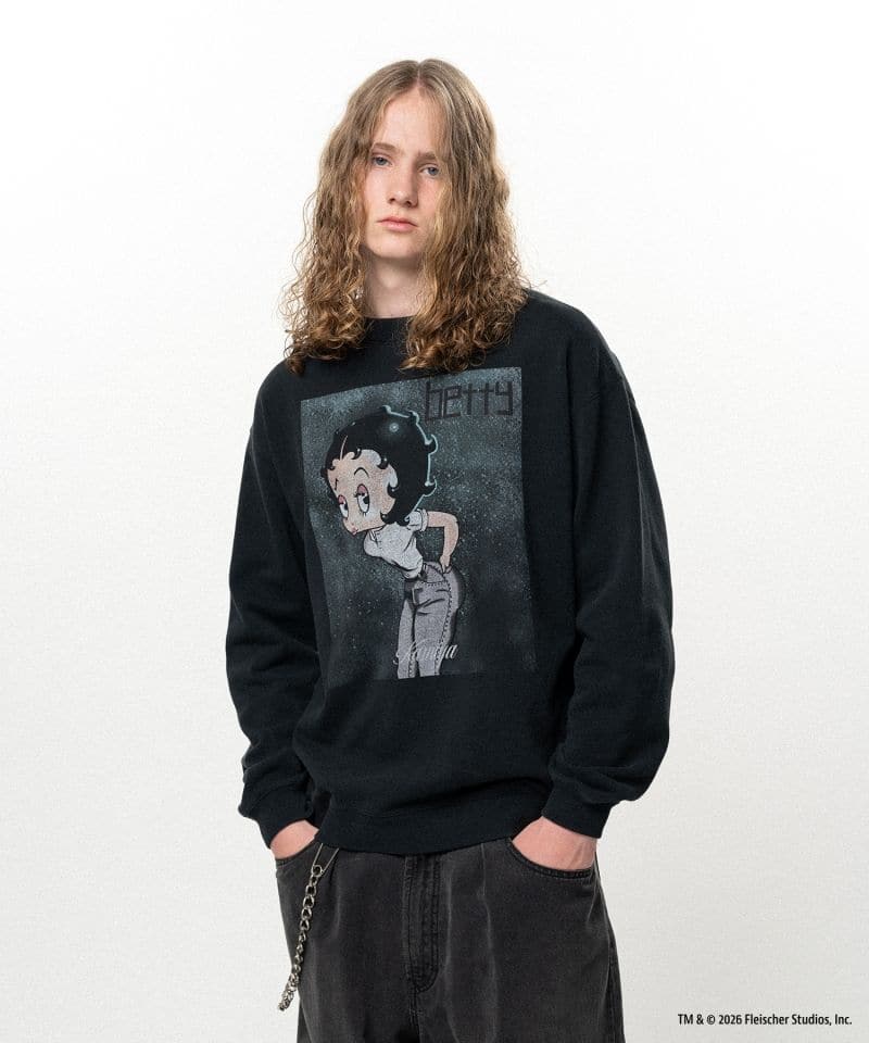 KAMIYA/Betty Boop× KAMIYA " I’m Coming Out" Sweatshirt black M