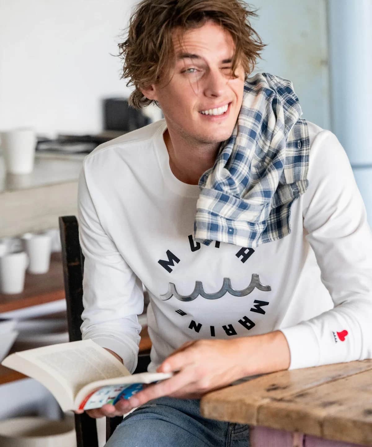 muta MARINE/ムータ マリン/Circle MM Metal Wave LS white L