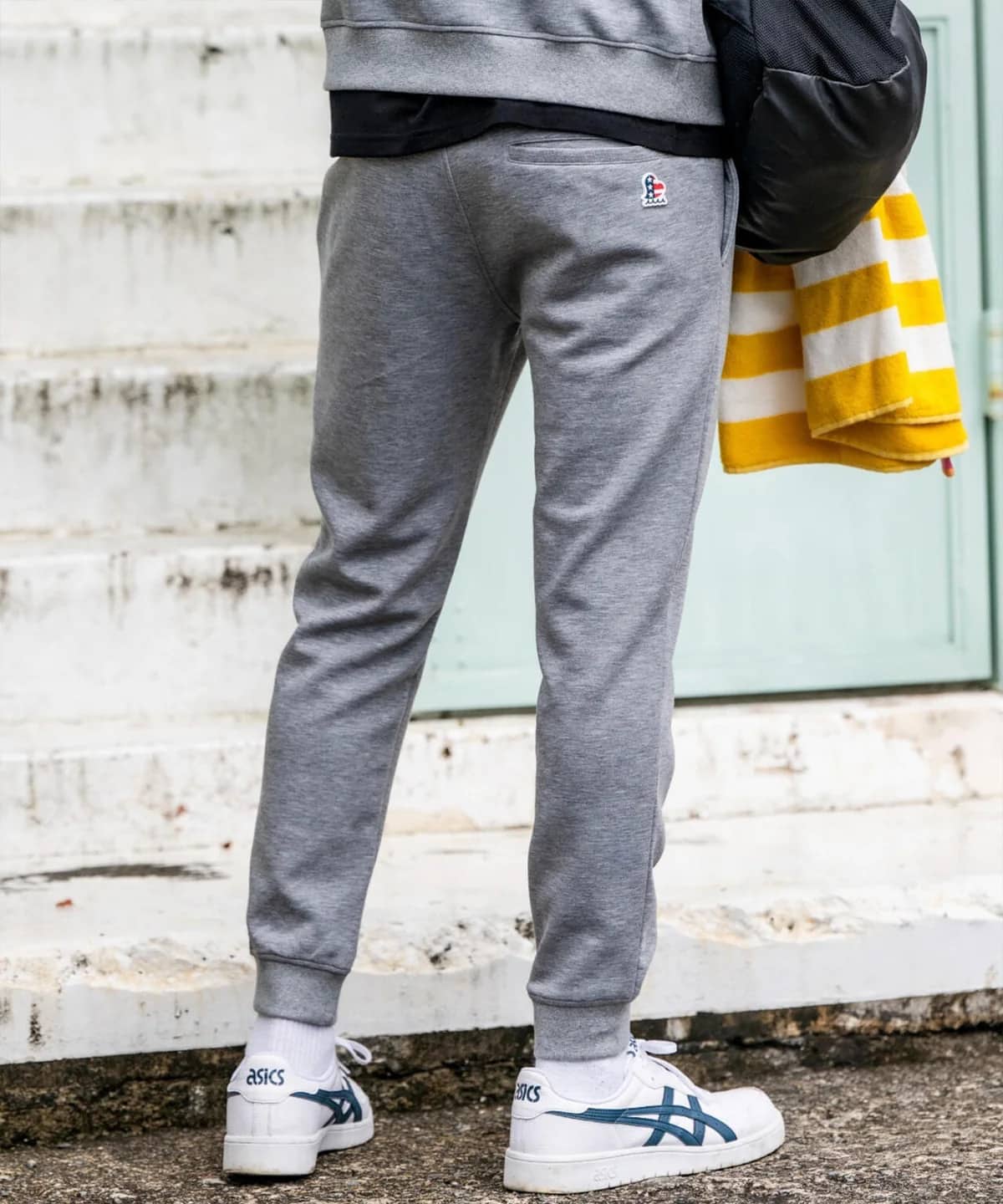 muta MARINE/ムータ マリン/Set-up Pants Metal Wave gray L