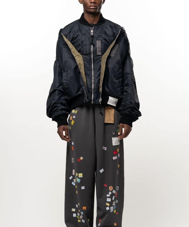 Maison MIHARA YASUHIRO/Shifted Layer Flight Jacket black 46