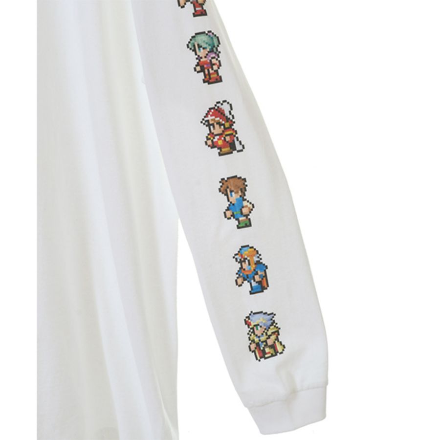 ピクセルリマスター ファイナルファンタジーＩ～ＶＩミックス ロングスリーブＴシャツ HEATHER GRAY